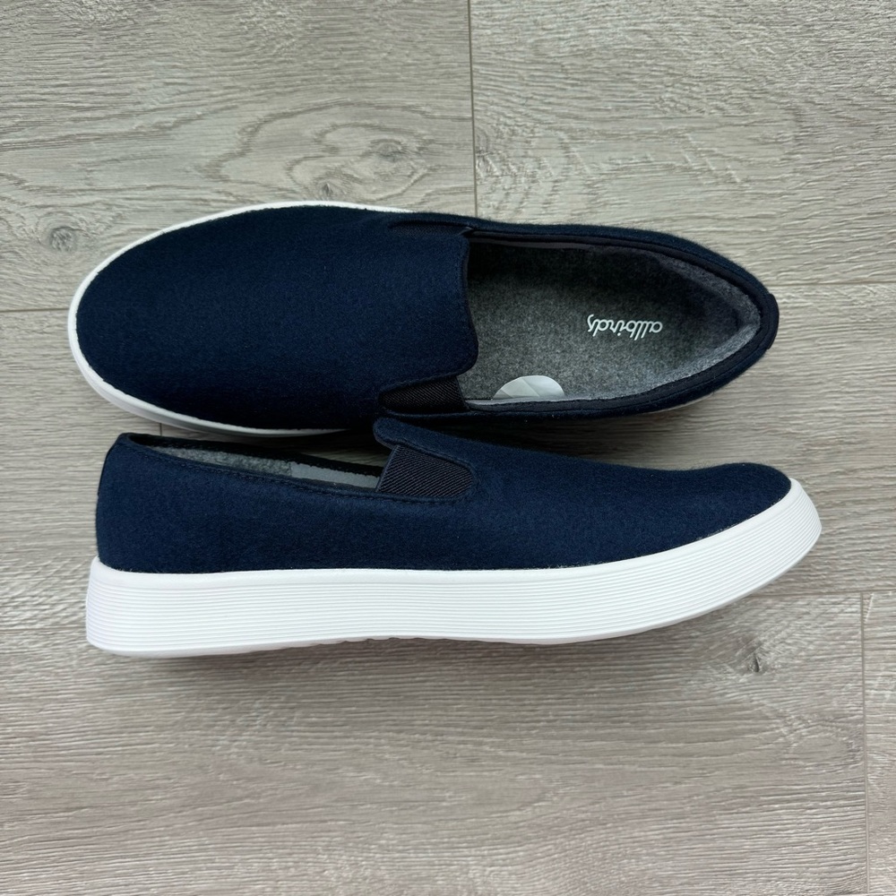Allbirds Wool Cruiser Slip On Shoes Navy Blue Size 11 - Picture 4 of 12